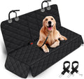 Premium Waterproof Dog Car Seat Cover - Non-Slip Back Seat Protector for Pets, Compatible with Most Cars, SUVs, and Trucks - Black